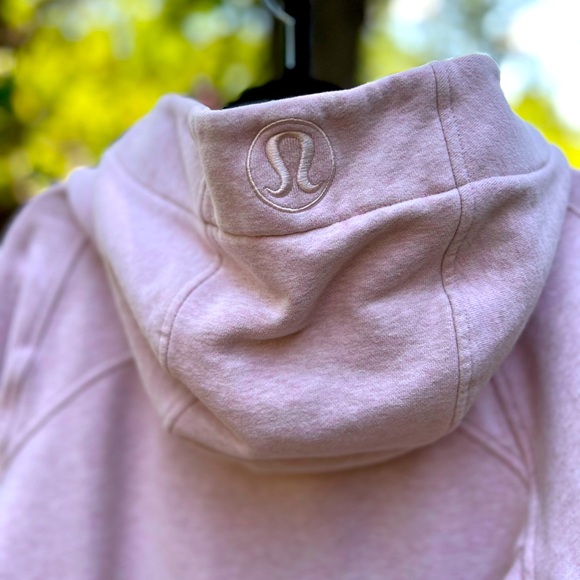 lululemon athletica Jackets & Blazers - Lululemon Scuba Hoodie Full Zip Fleece Heathered Mink Berry Size 12
